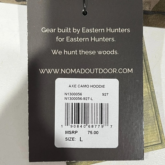 NEW W/ TAGS!! Nomad Greenleaf Camo Utility Hoodie - Men's Sweatshirt - Size L - Picture 4 of 10